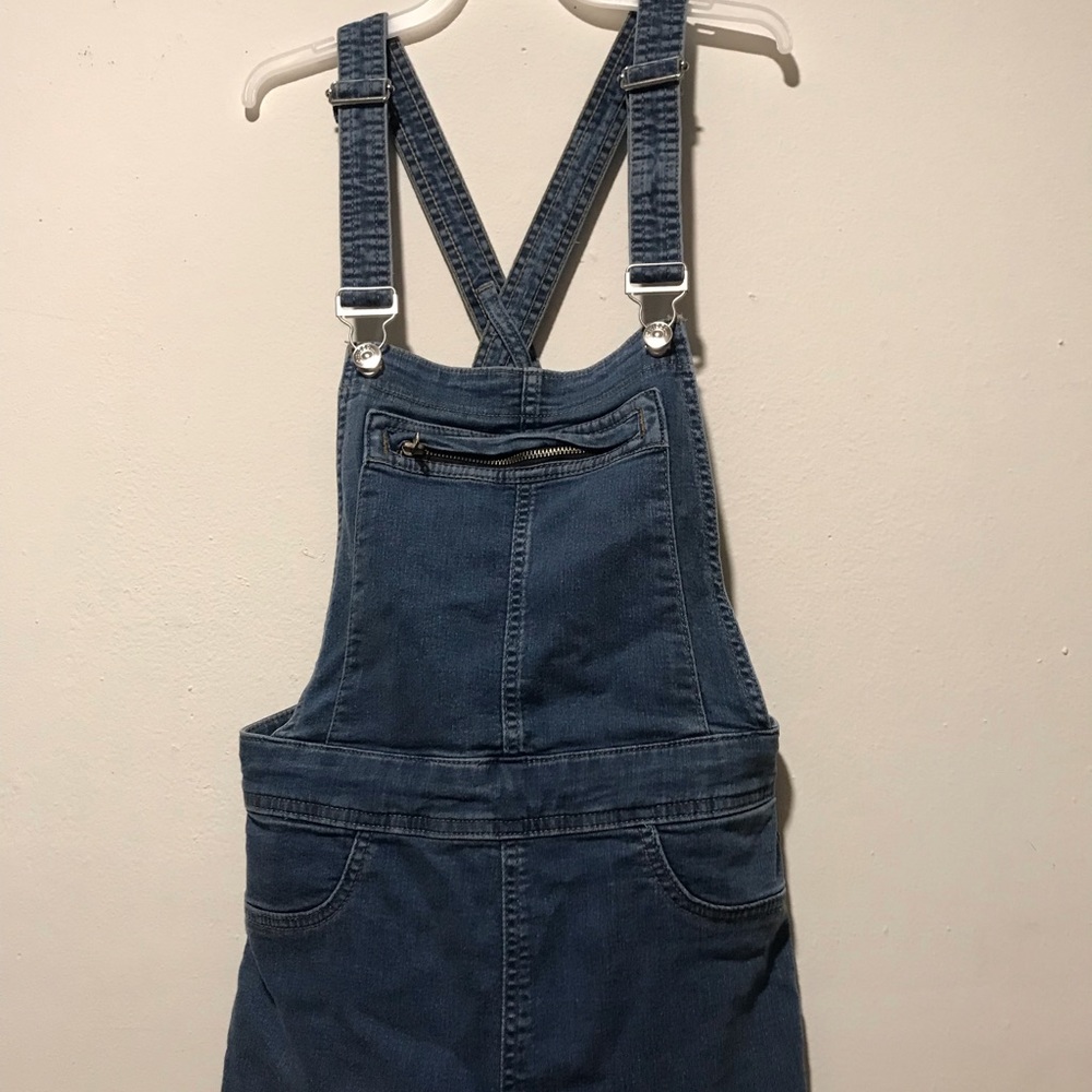 H&m denim skinny jean overalls